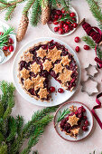 Cranberry pie for Christmas
