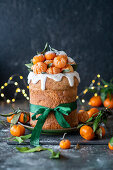 Mandarinen-Panettone für Weihnachten