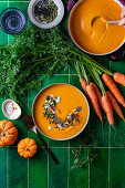 Pumpkin carrot soup