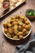 Oven baked herb potatoes