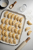 Cheese and potato ravioli