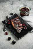 Spare Ribs with Cherry BBQ Sauce