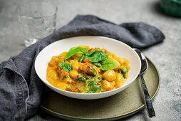 One Pot Gnocchi with tomatoes and spinach