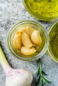 Confit garlic with garlic oil
