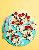 White chocolate berry bark