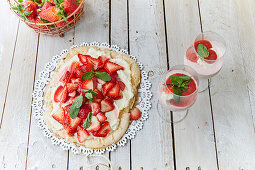 Erdbeer-Mascarpone-Pizza