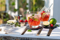 Raspberry mojito