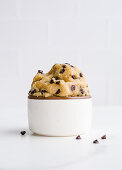 Edible cookie dough with chocolate chips
