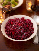 Red cabbage with balsamic vinegar and cranberries