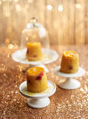 Small Clementine Cranberry Syrup Cakes