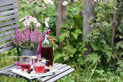 Homemade blackberry syrup