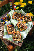Artichoke pine nut pastries