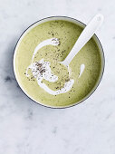 Broccoli and coconut soup