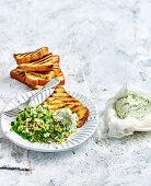 Cucumber tabbouleh with coriander labne HL1168