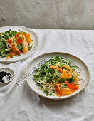 Melon salad with stringy haloumi and nigella