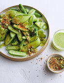 Smashed cucumber salad