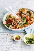 Sweet and spicy tofu noodles