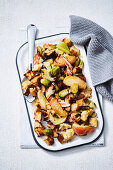 Sprout and bacon pan stuffing