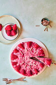 Strawberry Stracciatella Cake