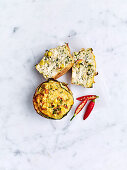 Frittata with smoky corn and chilliFrittata with