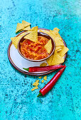 Salsa with nachos