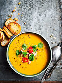 Coconut pumpkin soup