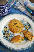 Chocolate chip cookies with hazelnuts