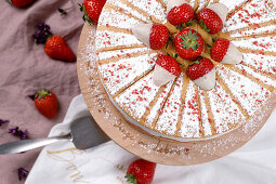 Strawberry crem cheese cake