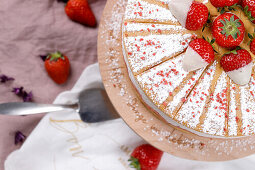 Strawberry crem cheese cake