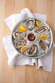 Oysters with vinaigrette