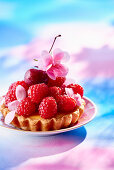 Tartlet with raspberries