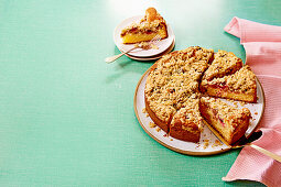 Gooseberry crumble cake