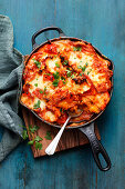 Cast Iron Pan lasagna