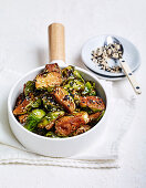 Soy-ginger brussels sprouts