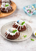 Mini-gingerbread Easter nests