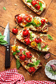 Bruschetta mit Parmaschinken