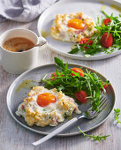 Cloud Eggs mit Speck