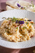 Risotto mit Wurst und Thymian