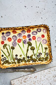 Vegetable tart with ricotta