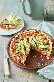 Avocado-Thunfisch-Quiche mit Paprika