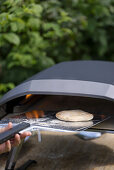 Baking flatbreads outdoor pizza oven