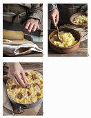 Lombardischen Kartoffelkuchen mit Feigen