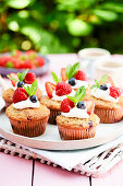 Summer berry muffins