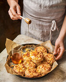 Gluten-free cornflake and honey scones