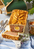 Meatloaf 'Wellington' with egg