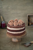 Chocolate currant cake