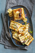 Kartoffelterrine mit Crescenza und Gemüse