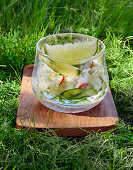 Fischsalat mit Kokosmilch und Limette