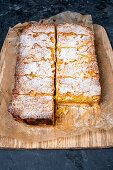 Gluten-free lemon bakewell slices