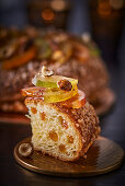 Brioche with candied fruits